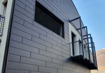 Complesso commerciale Rogolo-So rivestimento di facciata alluminio Prefa