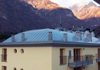 Complesso residenziale Chiavenna-So copertura in Zinco titanio Rheinzink